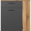 Kommode Esteban anthrazit Eiche Evoke Coast Nachbildung B/H/T: ca. 80x86x38 cm – Bild 3