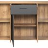 Kommode Esteban anthrazit Eiche Evoke Coast Nachbildung B/H/T: ca. 181x86x38 cm – Bild 3