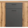 Kommode Esteban anthrazit Eiche Evoke Coast Nachbildung B/H/T: ca. 181x86x38 cm – Bild 4