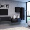 TV-Lowboard VIVIEN schwarz schwarz glanz B/H/T: ca. 100x40x38 cm – Bild 3