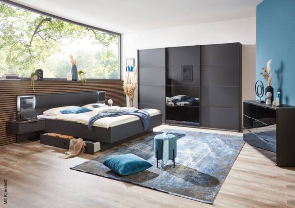 Bettschubkästen Barcelona Graphit B/H/T: ca. 141x20x61 cm – Bild 2