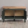 Sitzbank Stanton tannengrün Eiche Evoke Coast Nachbildung B/H/T: ca. 77x48x39 cm – Bild 2