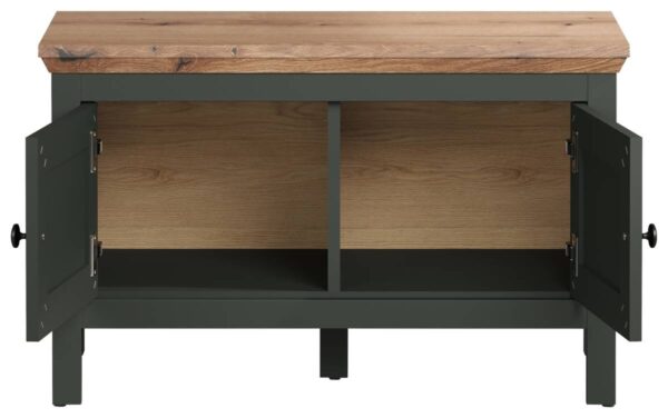 Sitzbank Stanton tannengrün Eiche Evoke Coast Nachbildung B/H/T: ca. 77x48x39 cm – Bild 4