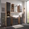 Midischrank Vista Oak Eiche Viking Nachbildung schwarz matt B/H/T: ca. 34x72x31 cm – Bild 4