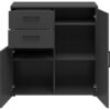 Kommode Multi-Stauraum Typ 26 anthrazit B/H/T: ca. 80x83x40 cm Kommode Multi-Stauraum Typ 26 anthrazit B/H/T: ca. 80x83x40 cm – Bild 3