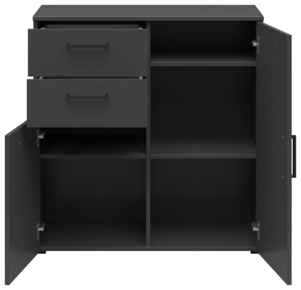 Kommode Multi-Stauraum Typ 26 anthrazit B/H/T: ca. 80x83x40 cm Kommode Multi-Stauraum Typ 26 anthrazit B/H/T: ca. 80x83x40 cm – Bild 3
