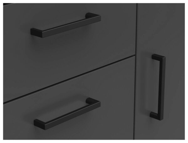Kommode Multi-Stauraum Typ 26 anthrazit B/H/T: ca. 80x83x40 cm Kommode Multi-Stauraum Typ 26 anthrazit B/H/T: ca. 80x83x40 cm – Bild 4
