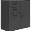 Kommode Multi-Stauraum Typ 26 anthrazit B/H/T: ca. 80x83x40 cm Kommode Multi-Stauraum Typ 26 anthrazit B/H/T: ca. 80x83x40 cm – Bild 5