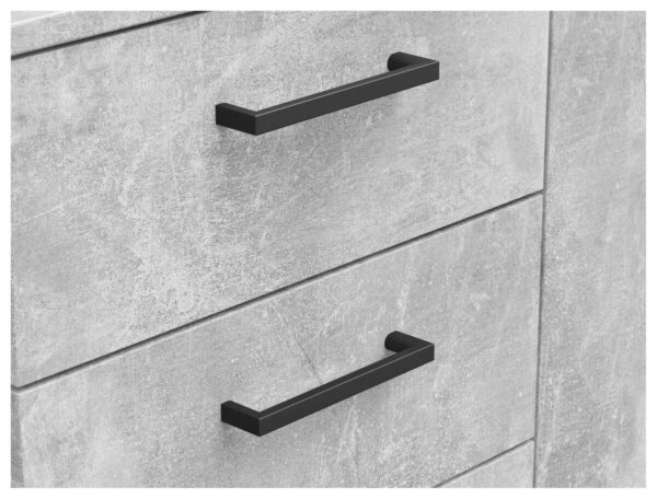 Kommode Multi-Stauraum Typ 28 Beton Optik B/H/T: ca. 120x83x40 cm – Bild 4