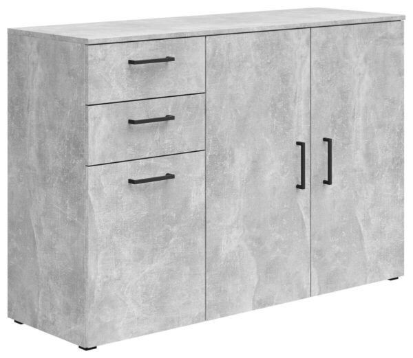 Kommode Multi-Stauraum Typ 28 Beton Optik B/H/T: ca. 120x83x40 cm – Bild 5