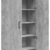 Schrank Multi-Stauraum Typ 37 Beton Optik B/H/T: ca. 80x195x40 cm – Bild 4