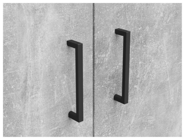 Schrank Multi-Stauraum Typ 37 Beton Optik B/H/T: ca. 80x195x40 cm – Bild 5