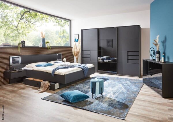 Kombikommode Barcelona Graphit B/H/T: ca. 130x83x41 cm – Bild 2