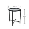 Beistelltisch Verena schwarz H/D: ca. 51x45 cm Beistelltisch Verena schwarz H/D: ca. 51x45 cm – Bild 2