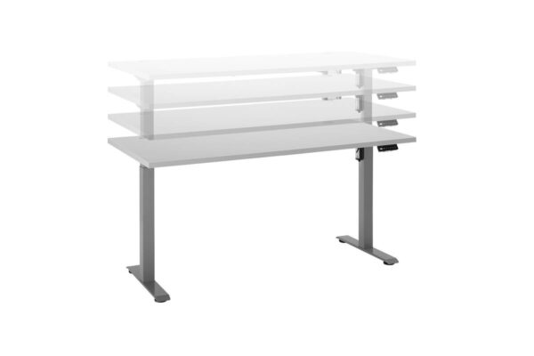 höhenverstellbarer Schreibtisch Pronto 2 weiß B/H/T: ca. 160x75x77 cm – Bild 3