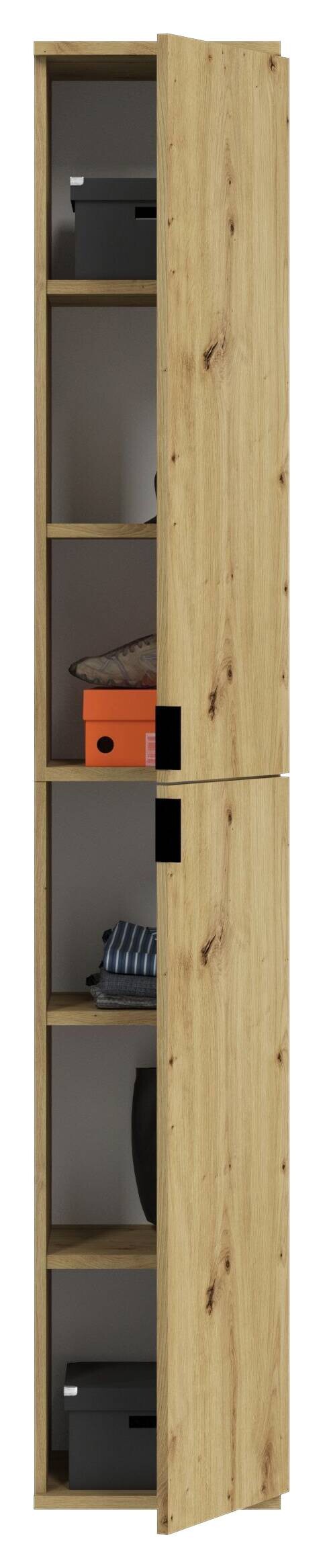 Garderobe PROJEKT Eiche Artisan Nachbildung B/H/T: ca. 91x193x34 cm – Bild 3