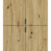 Garderobe PROJEKT Eiche Artisan Nachbildung B/H/T: ca. 91x193x34 cm – Bild 4