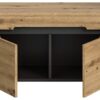 Sitzbank CANU edles Basaltgrau Nachbildung Eiche Artisan Nachbildung B/H/T: ca. 80x45x37 cm – Bild 5