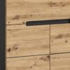 Schuhkommode CANU edles Basaltgrau Nachbildung Eiche Artisan Nachbildung B/H/T: ca. 80x94x37 cm – Bild 3