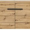 Kommode CANU edles Basaltgrau Nachbildung Eiche Artisan Nachbildung B/H/T: ca. 100x81x40 cm Kommode CANU edles Basaltgrau Nachbildung Eiche Artisan Nachbildung B/H/T: ca. 100x81x40 cm – Bild 3