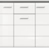 Kommode SALSA Rauchsilber Nachbildung weiß Hochglanz B/H/T: ca. 120x85x37 cm Kommode SALSA Rauchsilber Nachbildung weiß Hochglanz B/H/T: ca. 120x85x37 cm – Bild 3