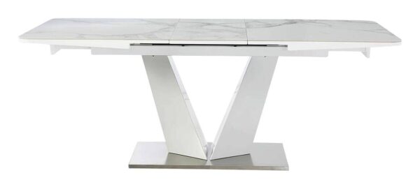 Esstisch weiß B/H/T: ca. 160x76x90 cm – Bild 2