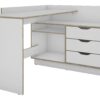 Schreibtisch BELFAST weiß Eiche Sonoma Nachbildung B/H/T: ca. 129x83,5x105 cm – Bild 4