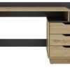 Schreibtisch BELFAST Eiche Artisan Nachbildung anthrazit B/H/T: ca. 138x83,5x51,5 cm Schreibtisch BELFAST Eiche Artisan Nachbildung anthrazit B/H/T: ca. 138x83,5x51,5 cm – Bild 3