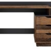 Schreibtisch BELFAST Eiche Old Wood Nachbildung anthrazit B/H/T: ca. 138x83,5x51,5 cm – Bild 2
