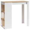 Bartisch MOBY Eiche Artisan Nachbildung weiß B/H/T: ca. 110x104x50 cm Bartisch MOBY Eiche Artisan Nachbildung weiß B/H/T: ca. 110x104x50 cm – Bild 2