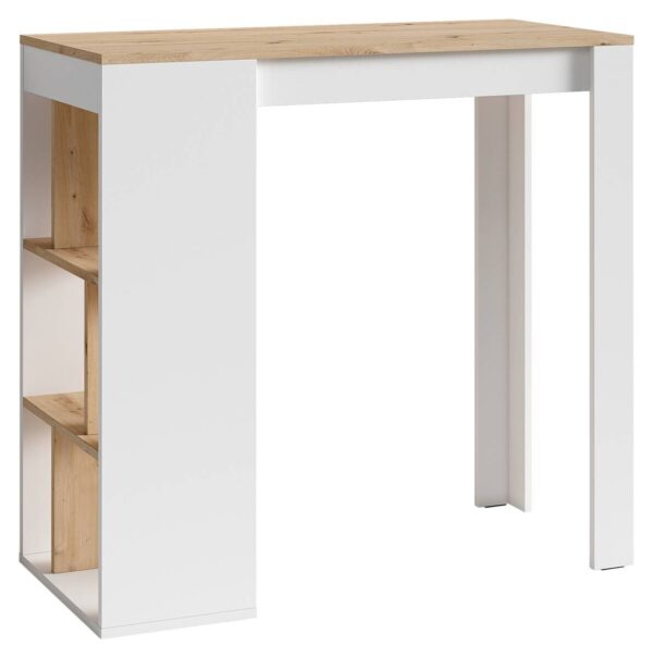 Bartisch MOBY Eiche Artisan Nachbildung weiß B/H/T: ca. 110x104x50 cm Bartisch MOBY Eiche Artisan Nachbildung weiß B/H/T: ca. 110x104x50 cm – Bild 2