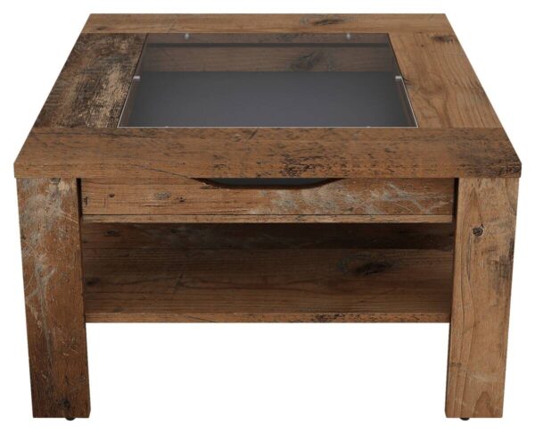 Couchtisch RALPH Eiche Old Wood Nachbildung B/H/T: ca. 67x43x67 cm – Bild 2
