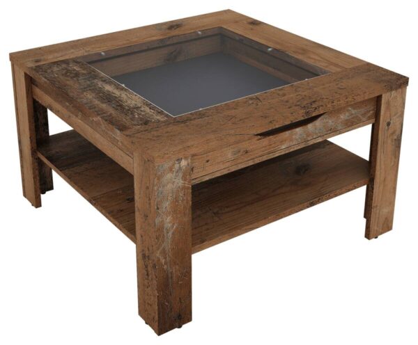Couchtisch RALPH Eiche Old Wood Nachbildung B/H/T: ca. 67x43x67 cm – Bild 5