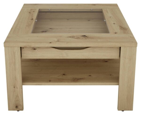 Couchtisch RALPH Eiche Artisan Nachbildung B/H/T: ca. 67x43x67 cm – Bild 5