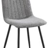Stuhl Sana grau Webstoff B/H/T: ca. 45x87x59 cm – Bild 2