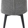 Stuhl Sana grau Webstoff B/H/T: ca. 45x87x59 cm – Bild 3