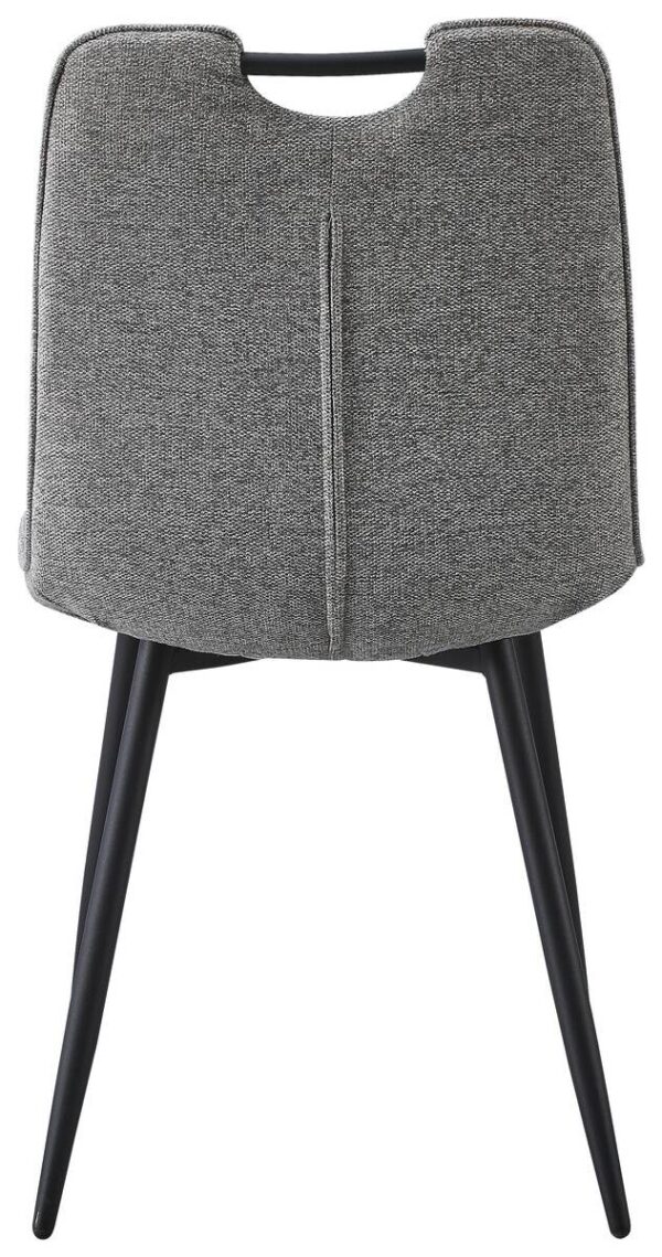 Stuhl Sana grau Webstoff B/H/T: ca. 45x87x59 cm – Bild 3