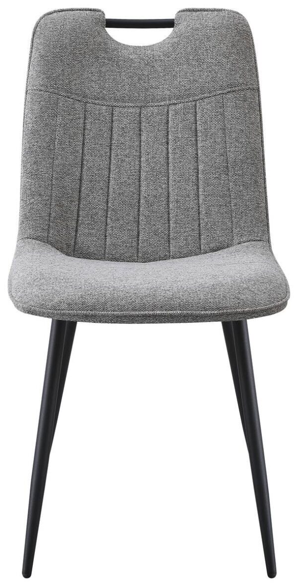 Stuhl Sana grau Webstoff B/H/T: ca. 45x87x59 cm – Bild 4