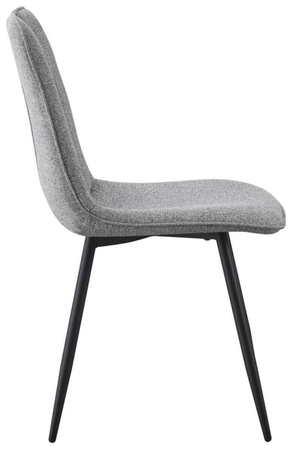 Stuhl Sana grau Webstoff B/H/T: ca. 45x87x59 cm – Bild 5
