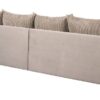 Big Sofa Xantia new 1 beige Velourstoff B/H/T: ca. 318x94x120 cm – Bild 3