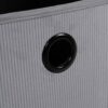 Stoffbox grau B/H/T: ca. 32x32x32 cm Stoffbox grau B/H/T: ca. 32x32x32 cm – Bild 2