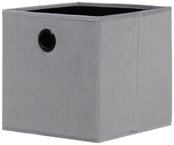 Stoffbox grau B/H/T: ca. 32x32x32 cm Stoffbox grau B/H/T: ca. 32x32x32 cm – Bild 3
