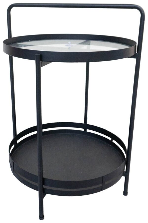 Beistelltisch Sabine schwarz H/D: ca. 60x40 cm – Bild 4