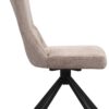 Drehstuhl Kate Cappuccino Samt B/H/T: ca. 51x97x67 cm – Bild 2
