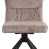 Drehstuhl Kate Cappuccino Samt B/H/T: ca. 51x97x67 cm – Bild 4