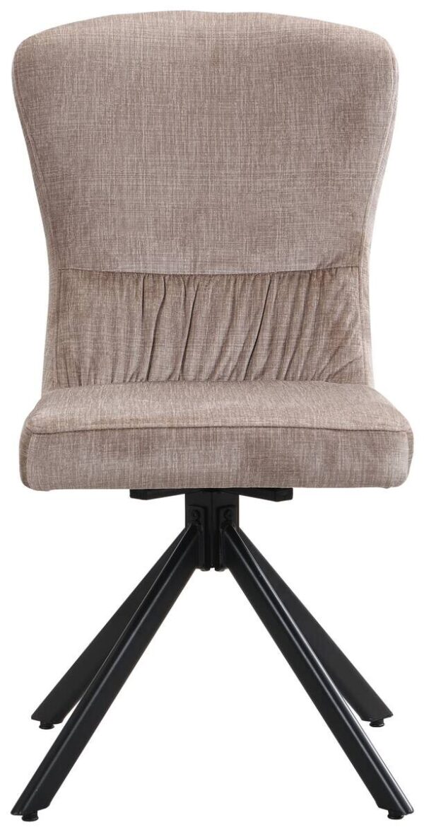 Drehstuhl Kate Cappuccino Samt B/H/T: ca. 51x97x67 cm – Bild 4