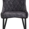 Stuhl Jackson anthrazit Samtoptik B/H/T: ca. 51x95x60 cm Stuhl Jackson anthrazit Samtoptik B/H/T: ca. 51x95x60 cm – Bild 2