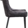 Stuhl Jackson anthrazit Samtoptik B/H/T: ca. 51x95x60 cm Stuhl Jackson anthrazit Samtoptik B/H/T: ca. 51x95x60 cm – Bild 3