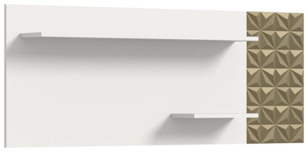 Wandboard Prisma weiß gold Optik B/H/T: ca. 140x53x17 cm – Bild 2