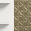 Wandboard Prisma weiß gold Optik B/H/T: ca. 140x53x17 cm – Bild 3